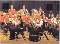 NOC-057000243 Harmonie Crescendo Purmerend. Lenteconcert van het Groot orkest in de Theater Purmaryn omstreeks 2008